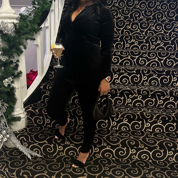 Manière De Voir Velour Jumpsuit - Picture 2 of 2